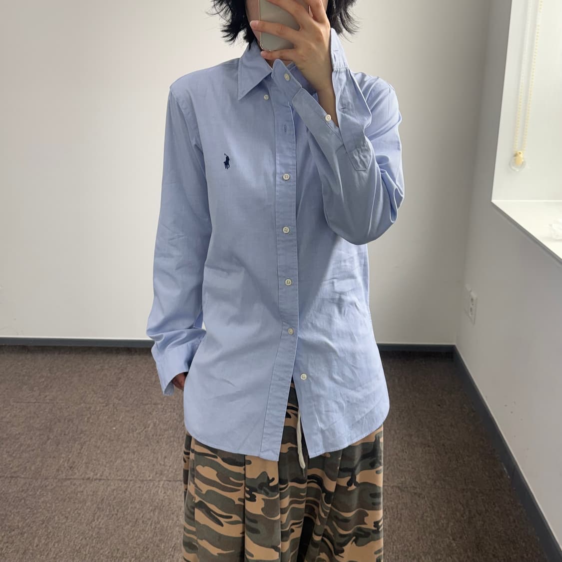 Polo 폴로 네이비 포니 블루 셔츠  상품이미지1