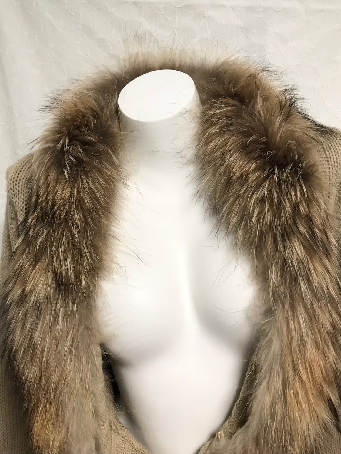 빈티지 sky bomber 00s y2k 퍼 트리밍 롱 가디건 상품이미지3