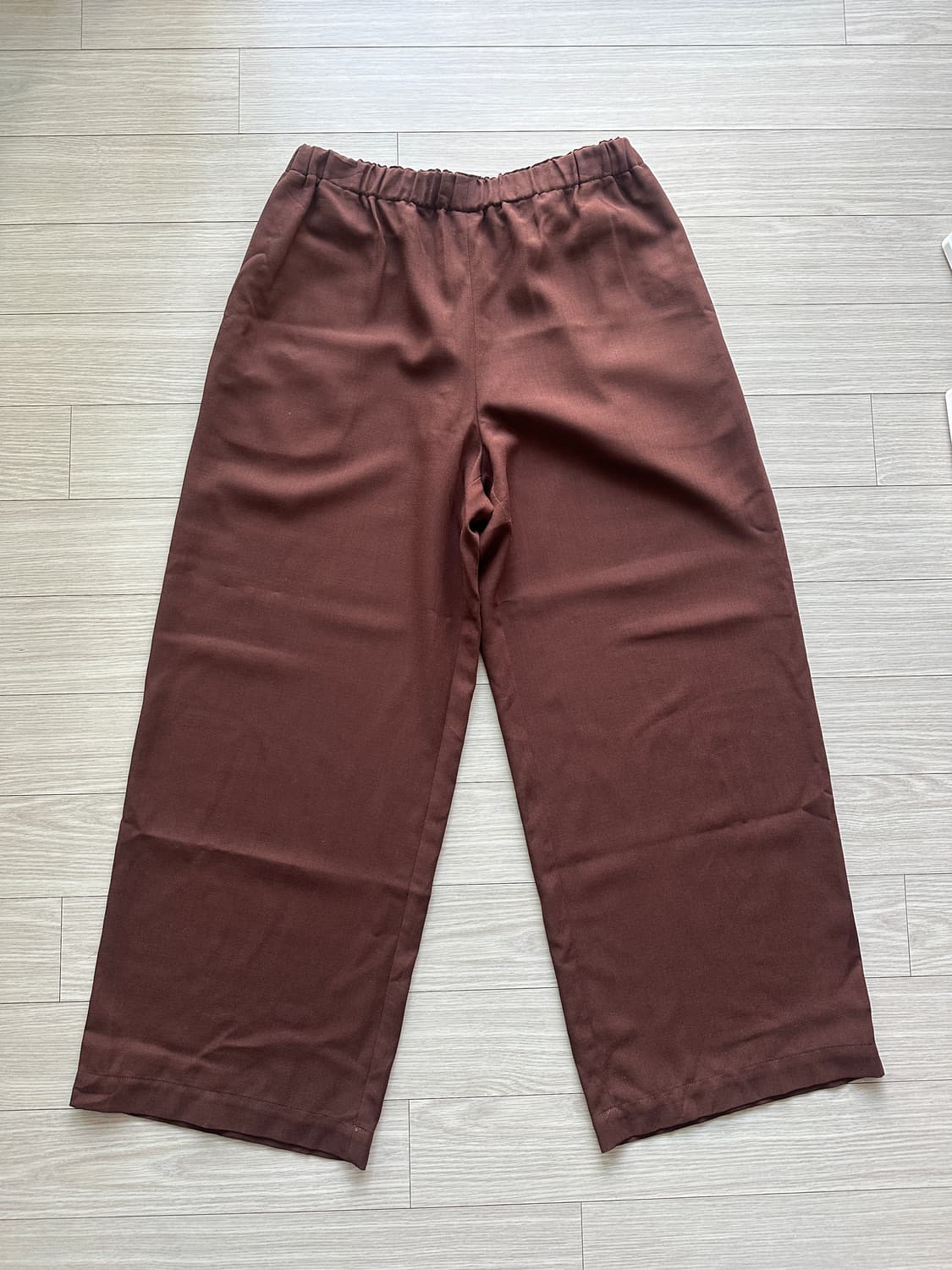 꼼데가르송 꼼데가르송 브라운 밴딩 와이드 팬츠 상품이미지1