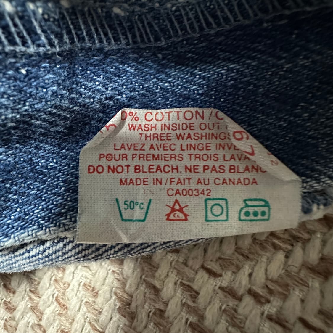 LEVI'S 631 90's canada orange tab jeans 상품이미지5