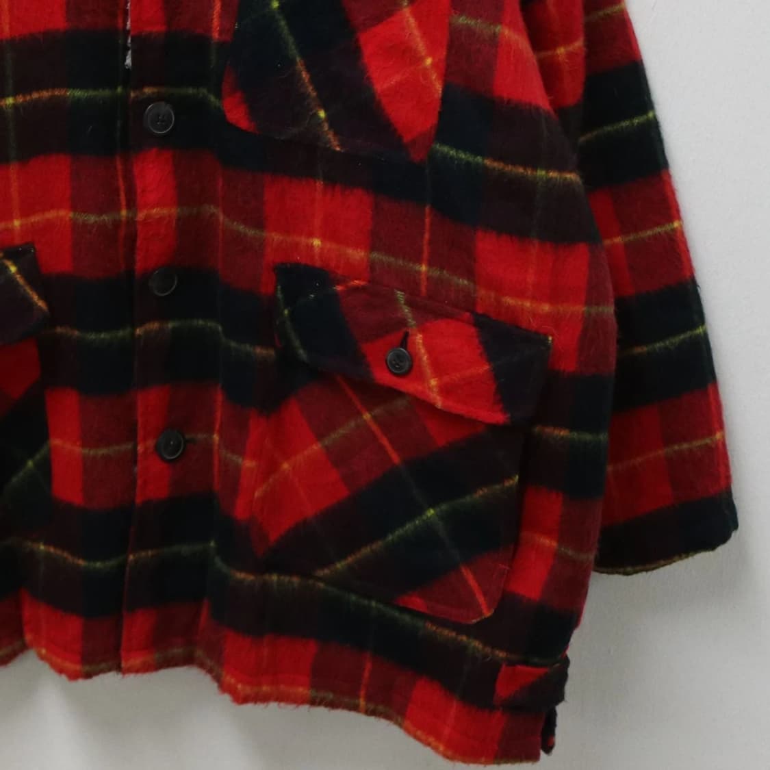 90'S DOFF HOUSE 체크 뽀글이 셔츠 자켓 63829 상품이미지4