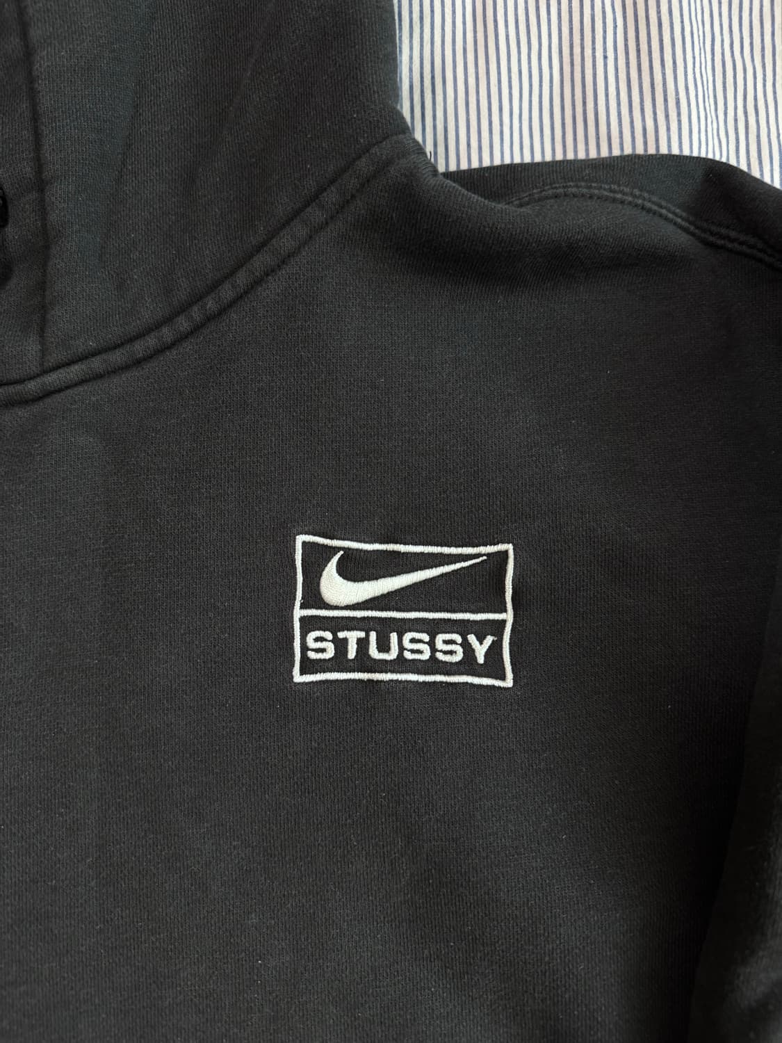 (SS급) 나이키 x 스투시 NRG RA 워시드 풀오버 후드 블랙 상품이미지4