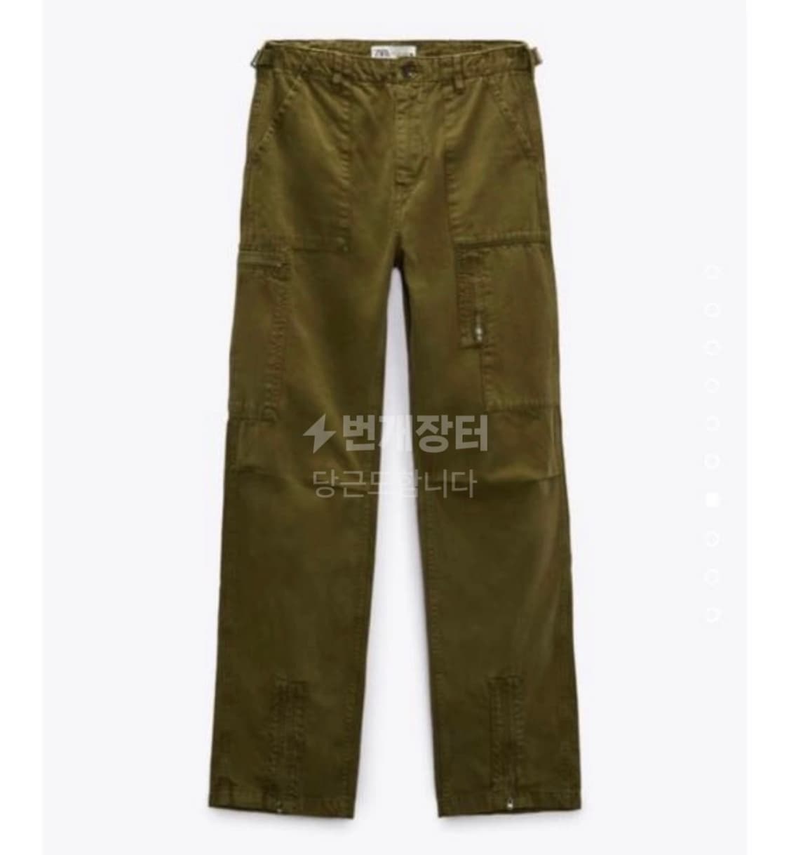 zara 자라 THE MACY 카고팬츠 S 카키색상 9632/257 상품이미지2