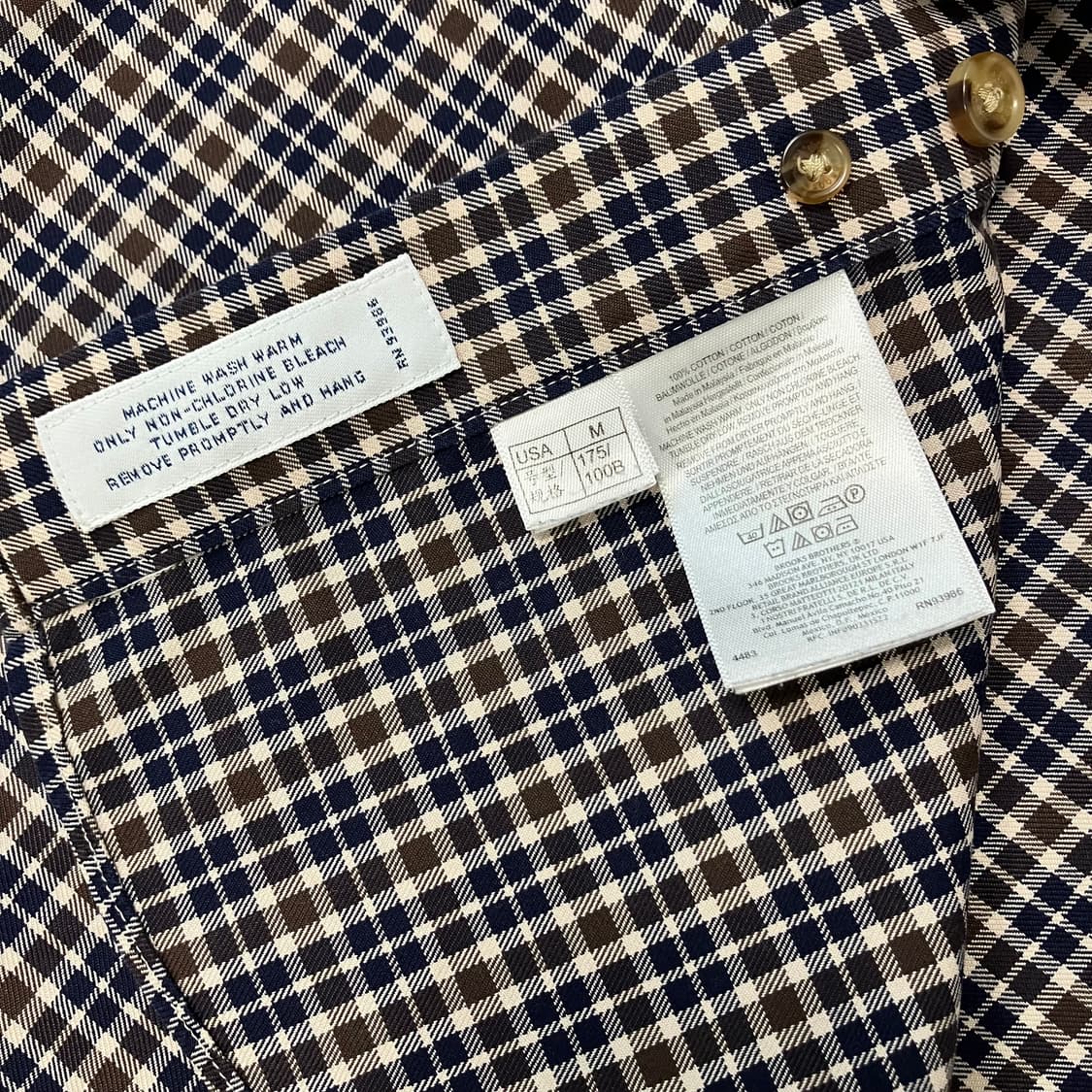 [Brooks Brothers] 브룩스 브라더스 수피마 체크 셔츠 상품이미지6