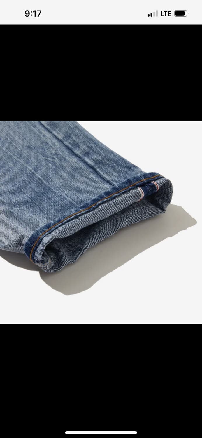 펜필드 위시드 데미지 셀비지 데님팬츠 인디고 상품이미지4