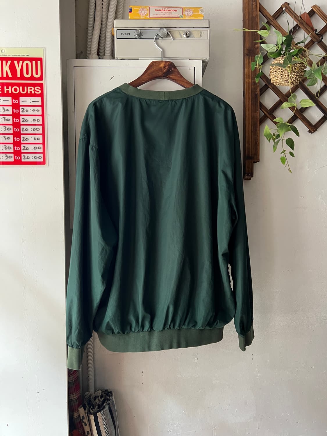 [L]90's 폴로 랄프로렌 골프 빈티지그린 나일론 웜업 상품이미지7