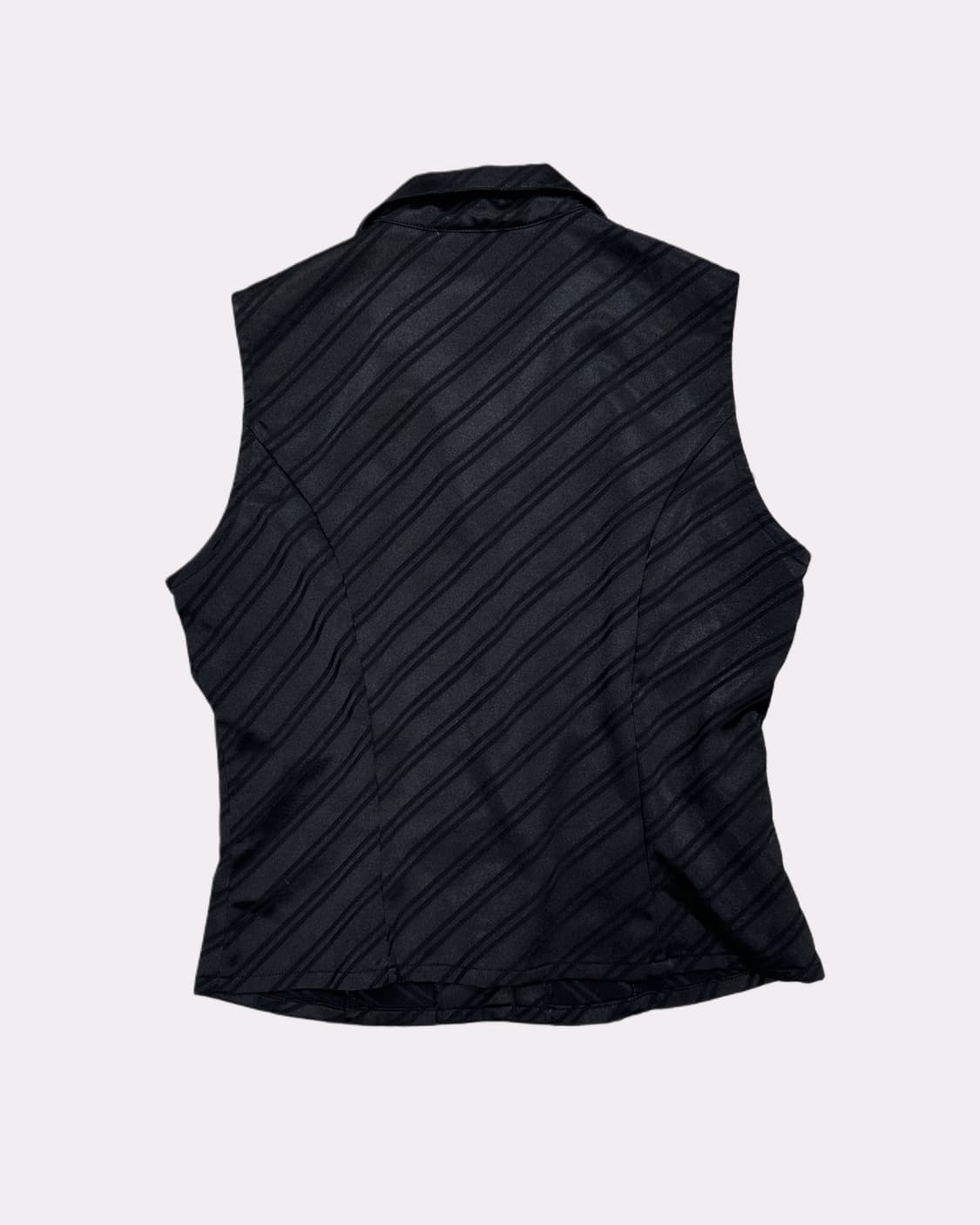 silky stripe sleeveless blouse 상품이미지4