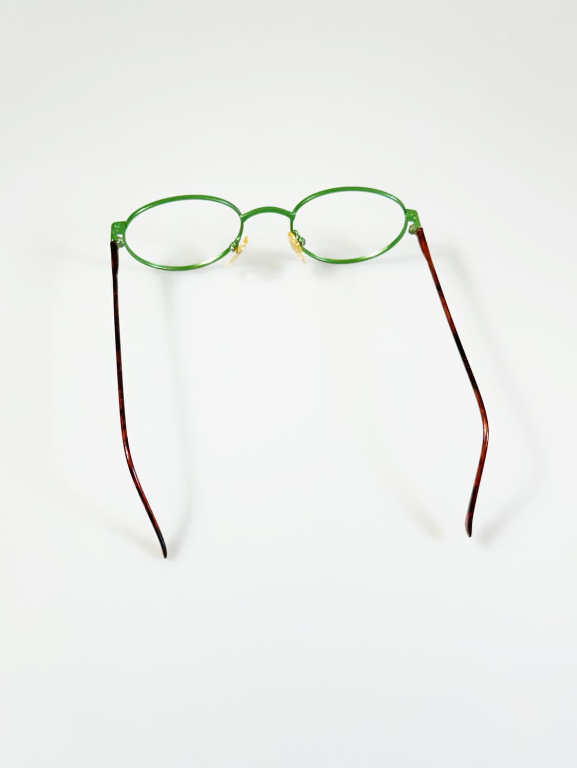 90s EYE WORLD 그린 슬림 오벌 메탈 빈티지 안경 상품이미지5