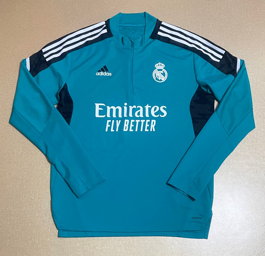 아디다스 레알 마드리드 21/22 집업 트레이닝 탑 상품이미지10