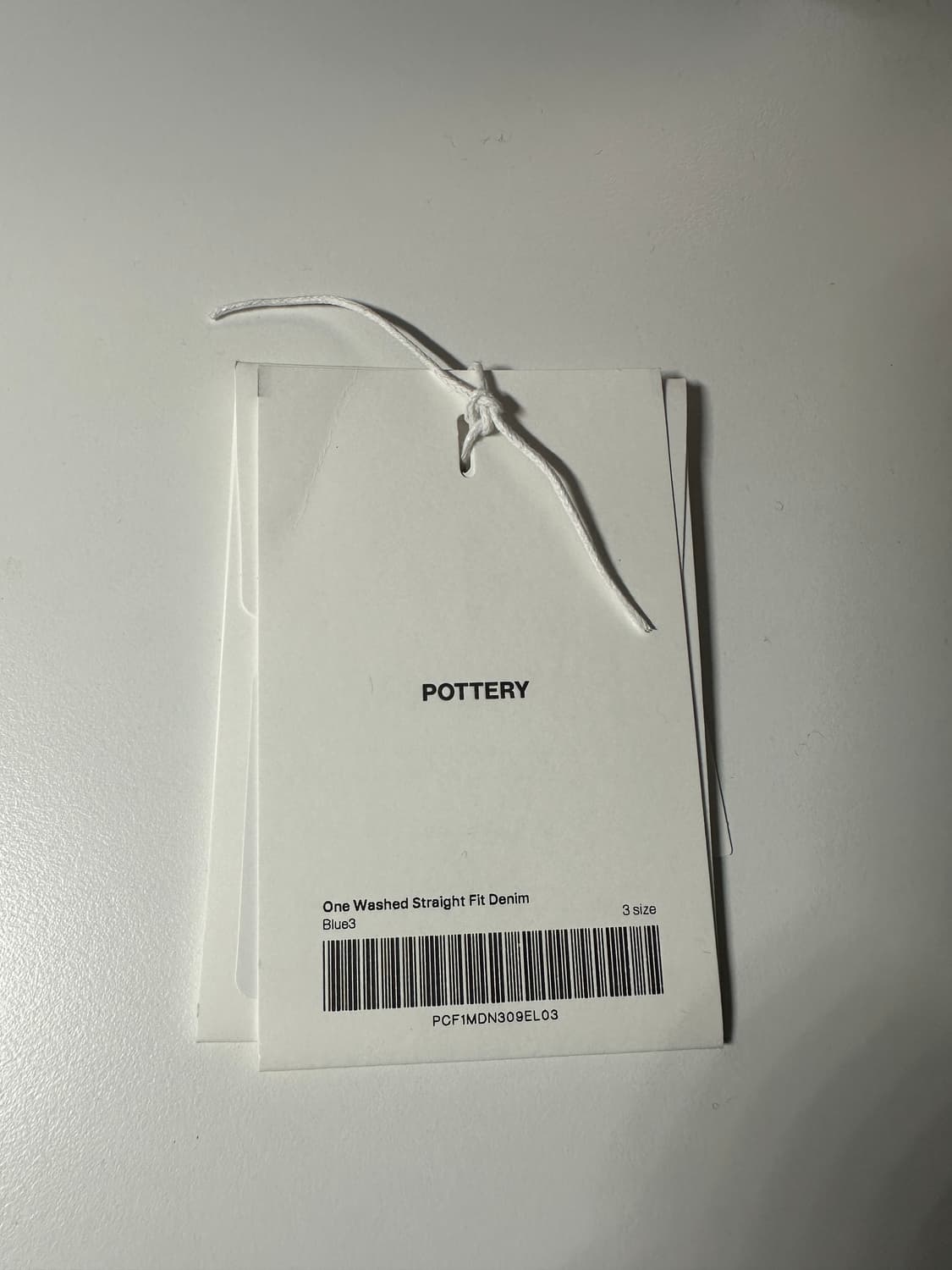 포터리  코튼 헴프 원워시드 스트레이트 데님 상품이미지2