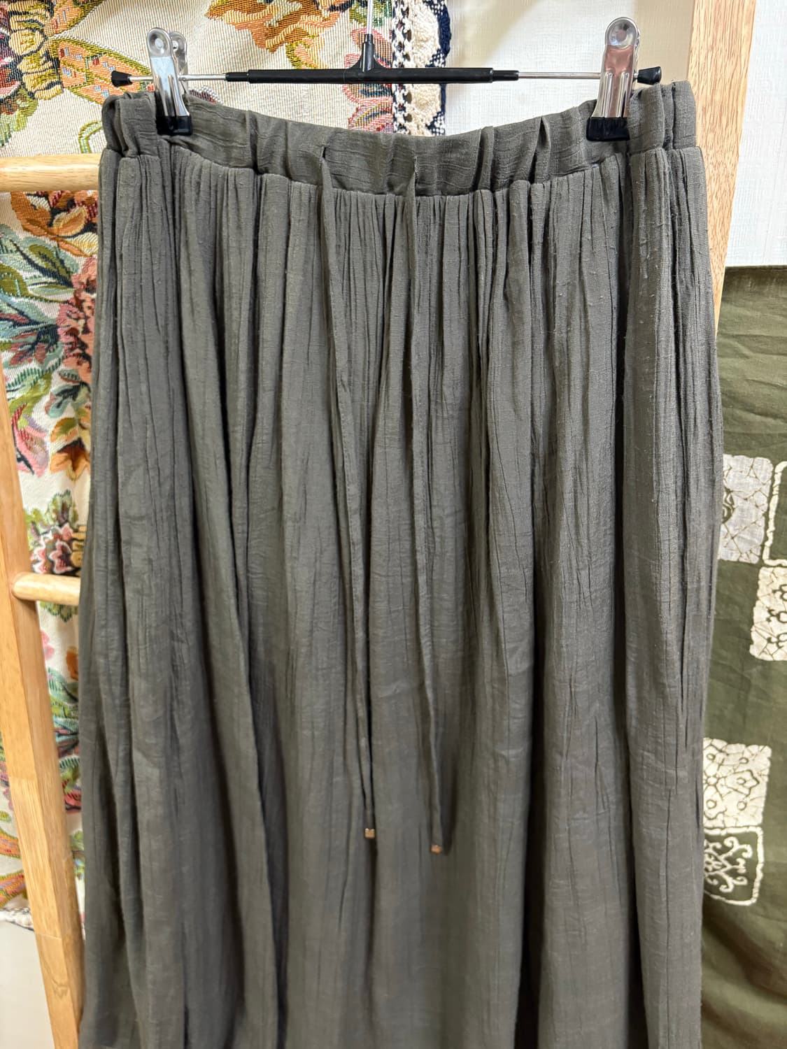 카키 롱스커트 상품이미지2