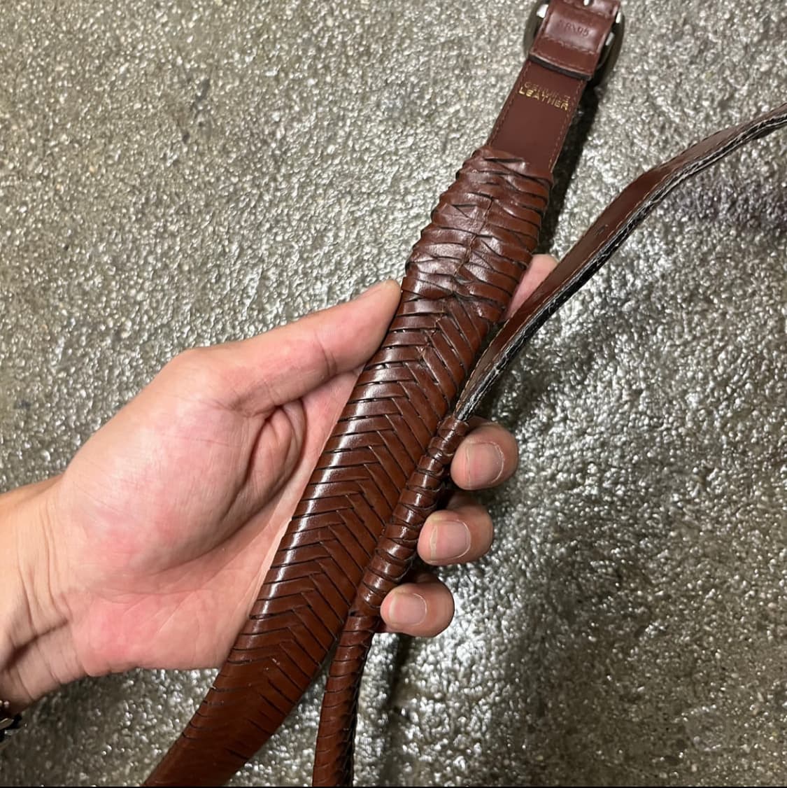 빈티지 웨스턴 레더 벨트 상품이미지4