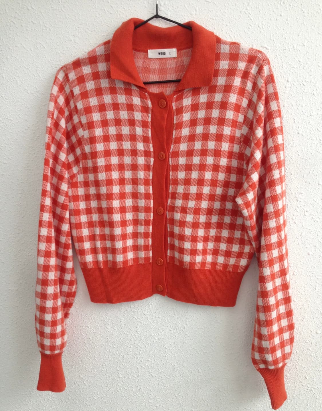 WEGO Gingham Check Cardigan 상품이미지1