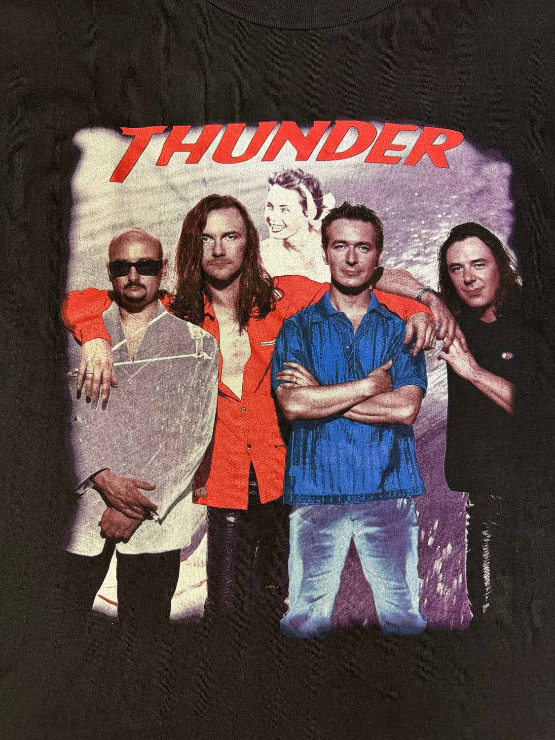 빈티지 90s THUNDER 97 월드 투어 밴드 티셔츠 XL 상품이미지2