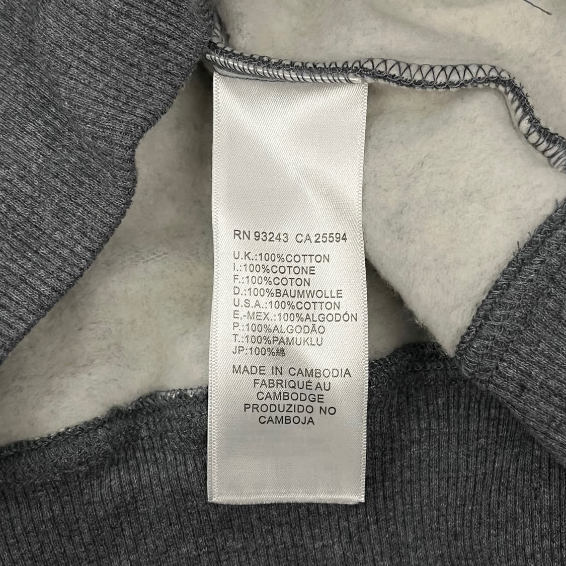 디젤 그레이 데님 후드집업  상품이미지6