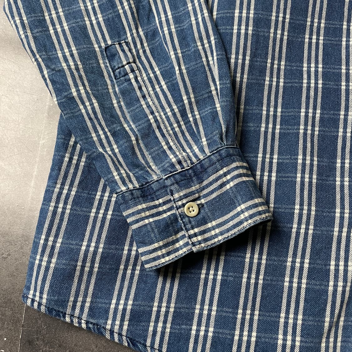 GEORGE 조지 빈티지 플랩포켓 코튼 체크 셔츠 A00672 상품이미지5