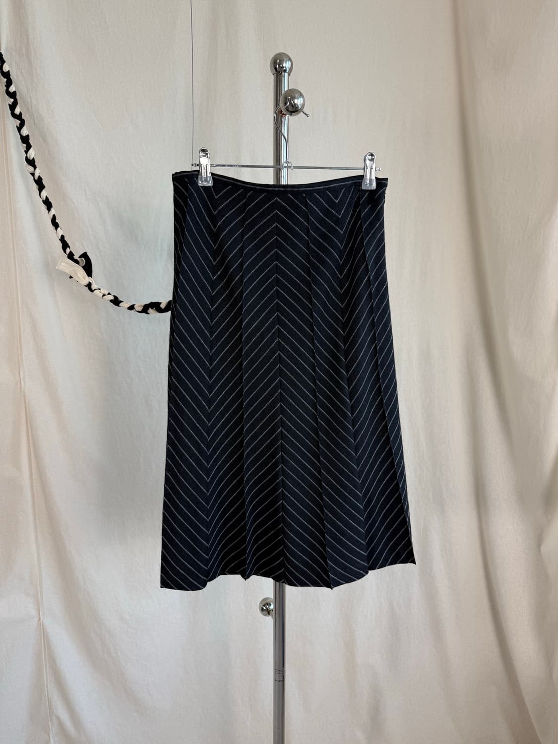 (JPN) Reflect 스트라이프 미디 스커트 상품이미지2