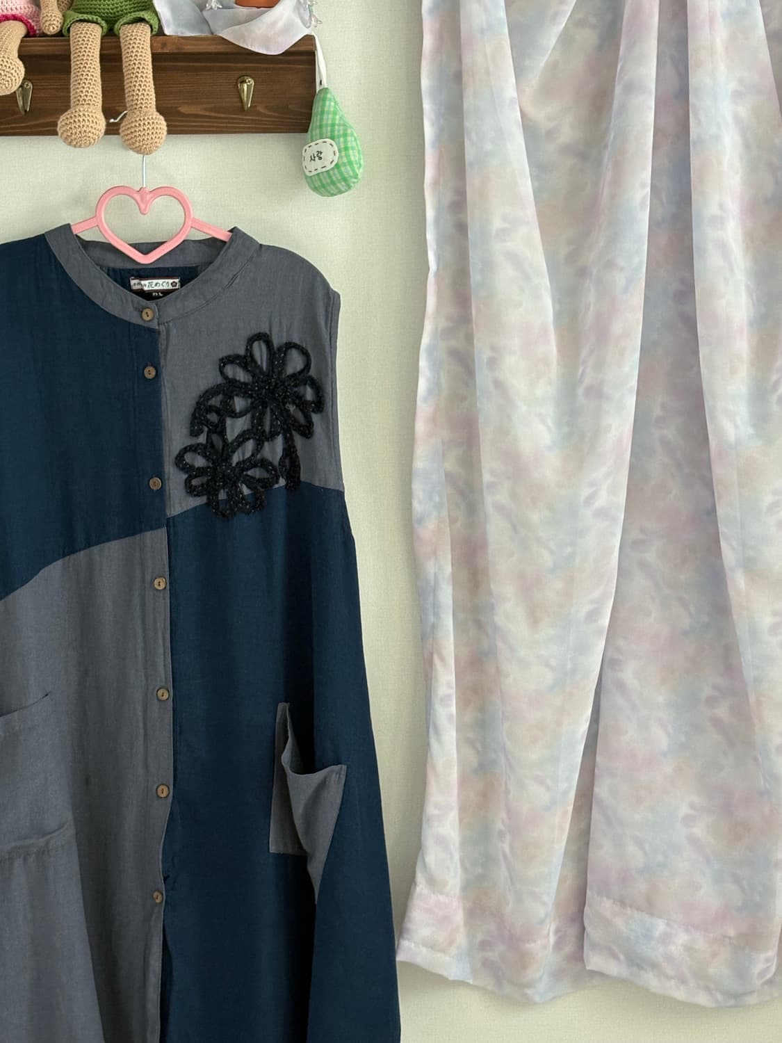 블루 롱 블라우스 상품이미지2