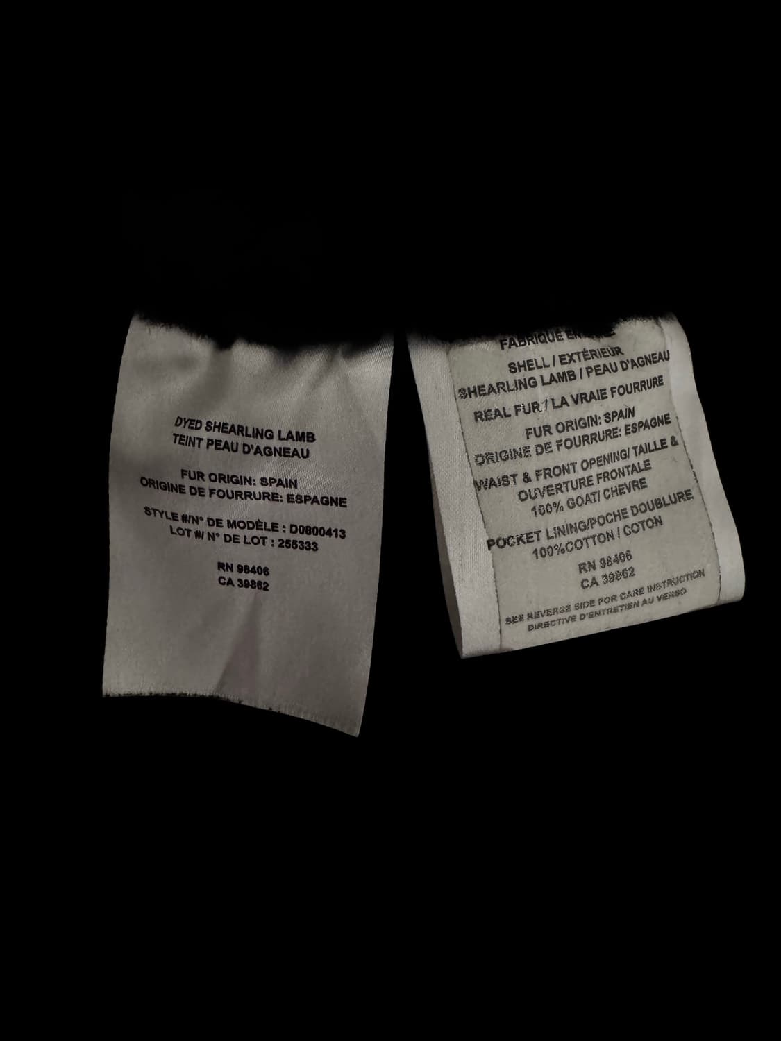 띠어리 스웨이드 양털 지퍼 무스탕 코트 상품이미지3