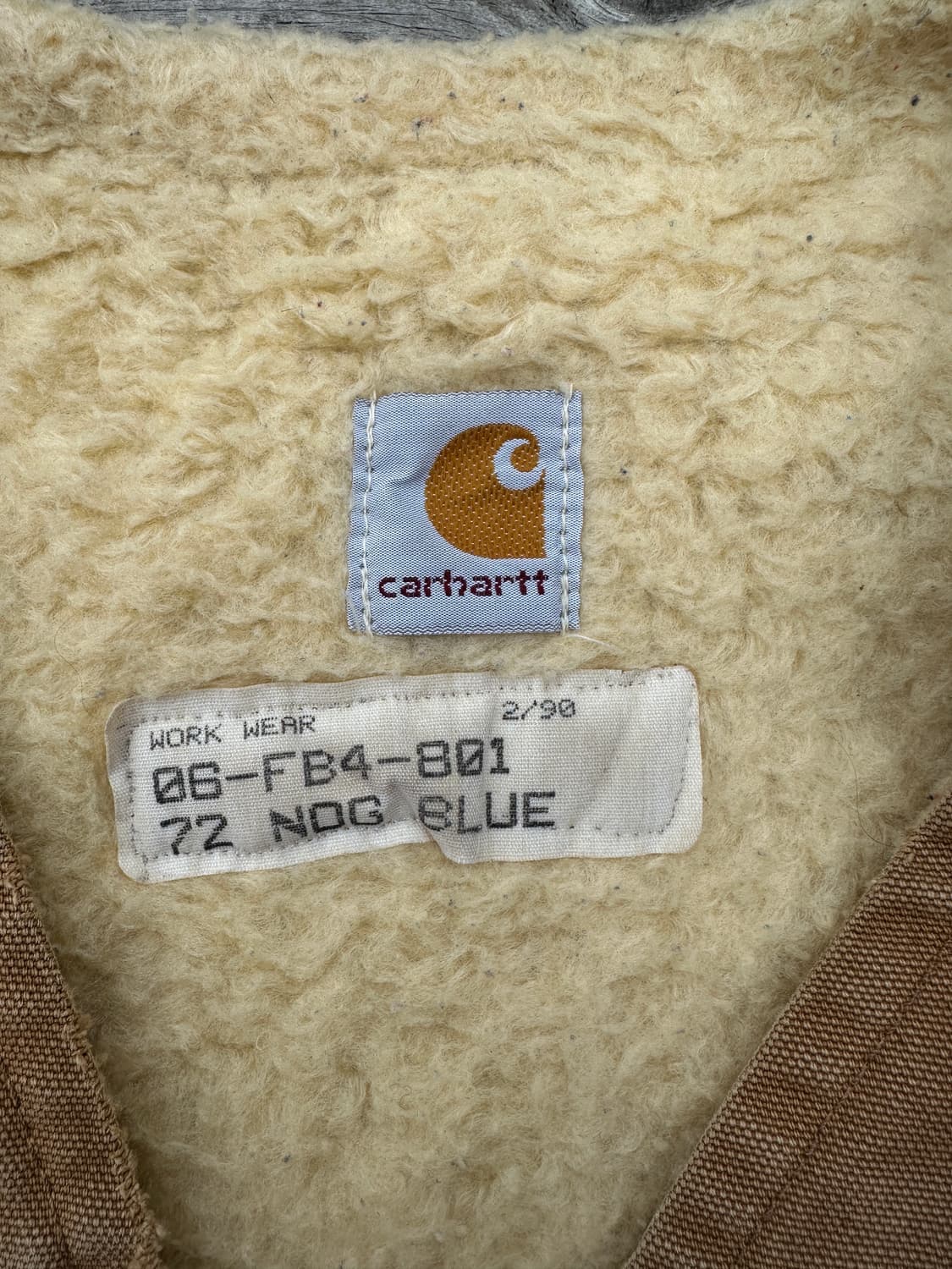 (L) 90s 칼하트 쉐르파 워크 베스트 상품이미지5