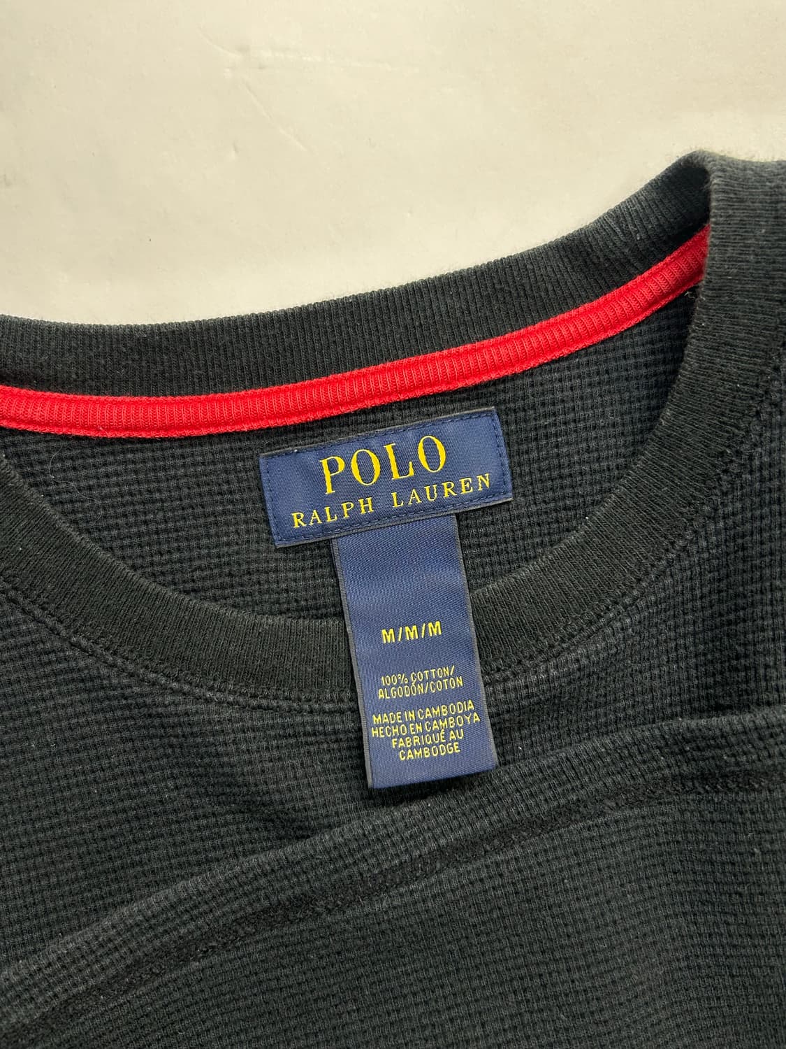 폴로 랄프로렌 레드포니 와플티 M 상품이미지5