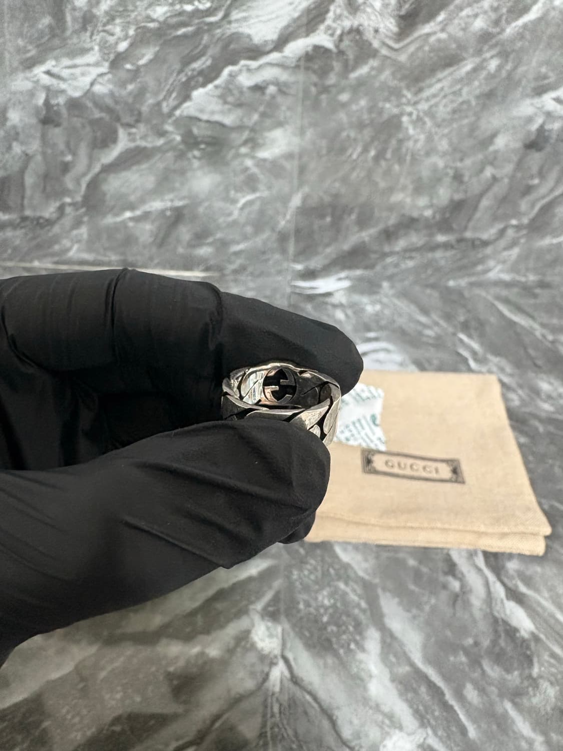 [새상품] 구찌 인트로킹 G 실버 반지 상품이미지2