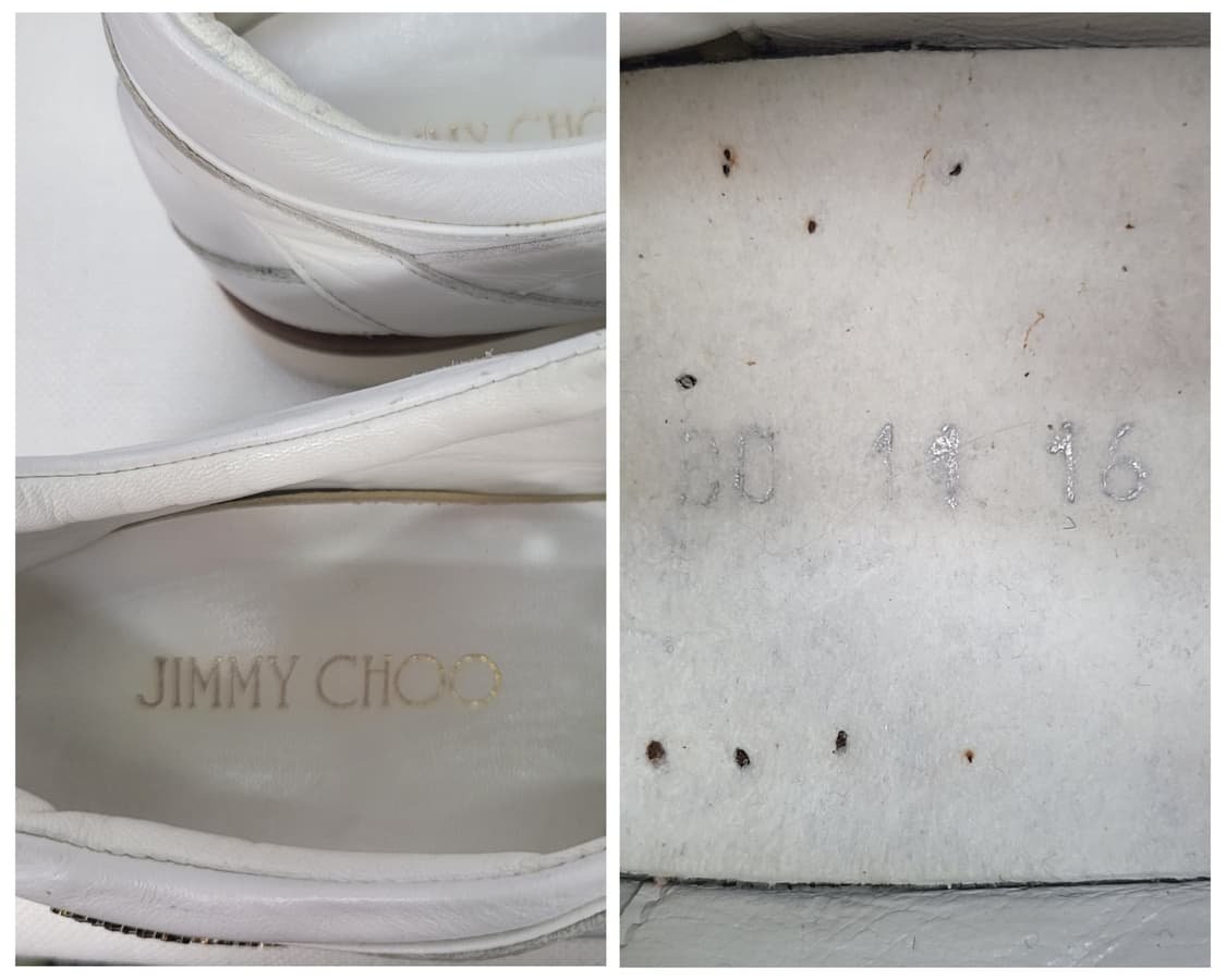 지미추 가죽 스니커즈 운동화 신발 Made in Italy 245사이즈 상품이미지9