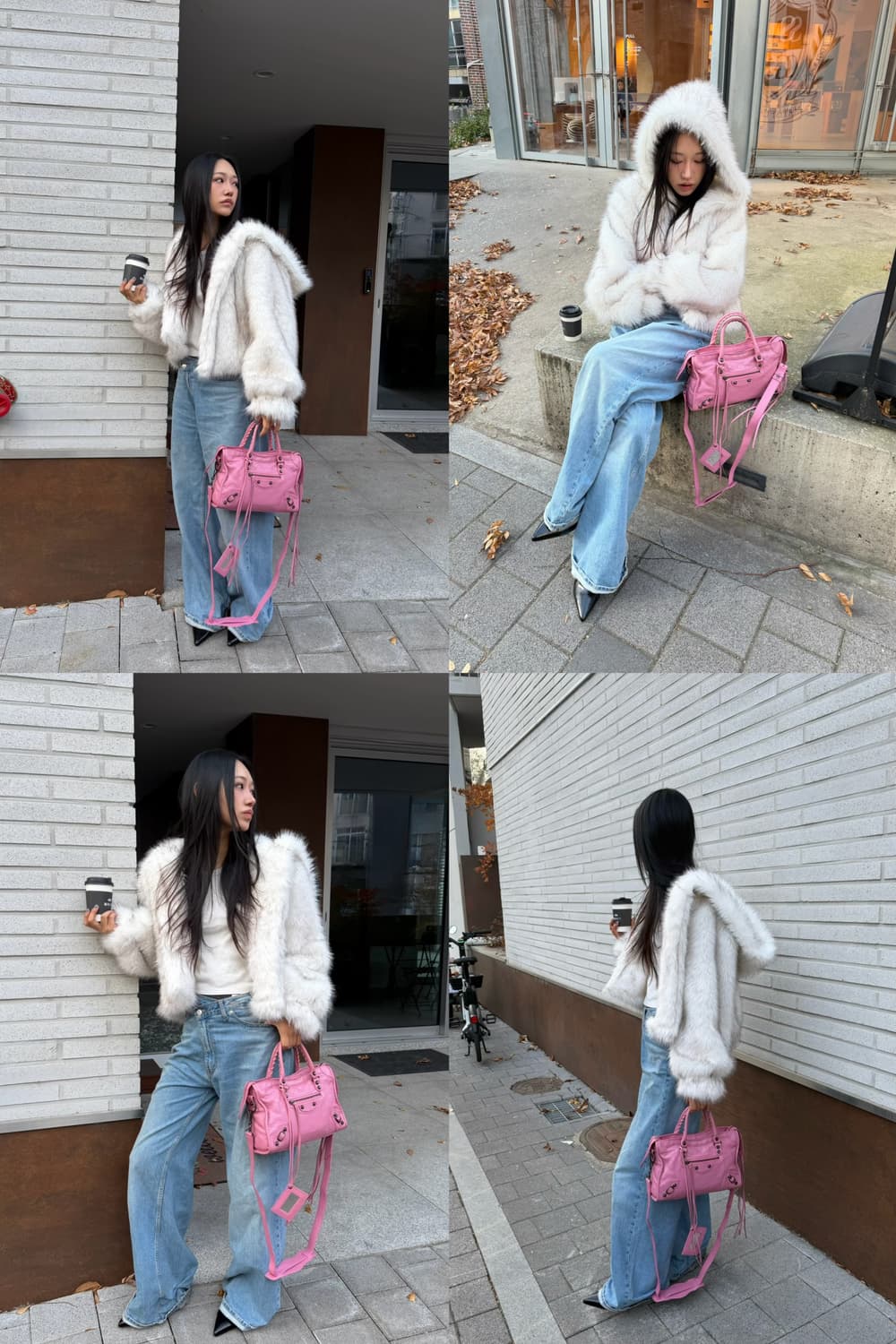 발렌시아가 시티 모터 스몰 핑크 상품이미지2