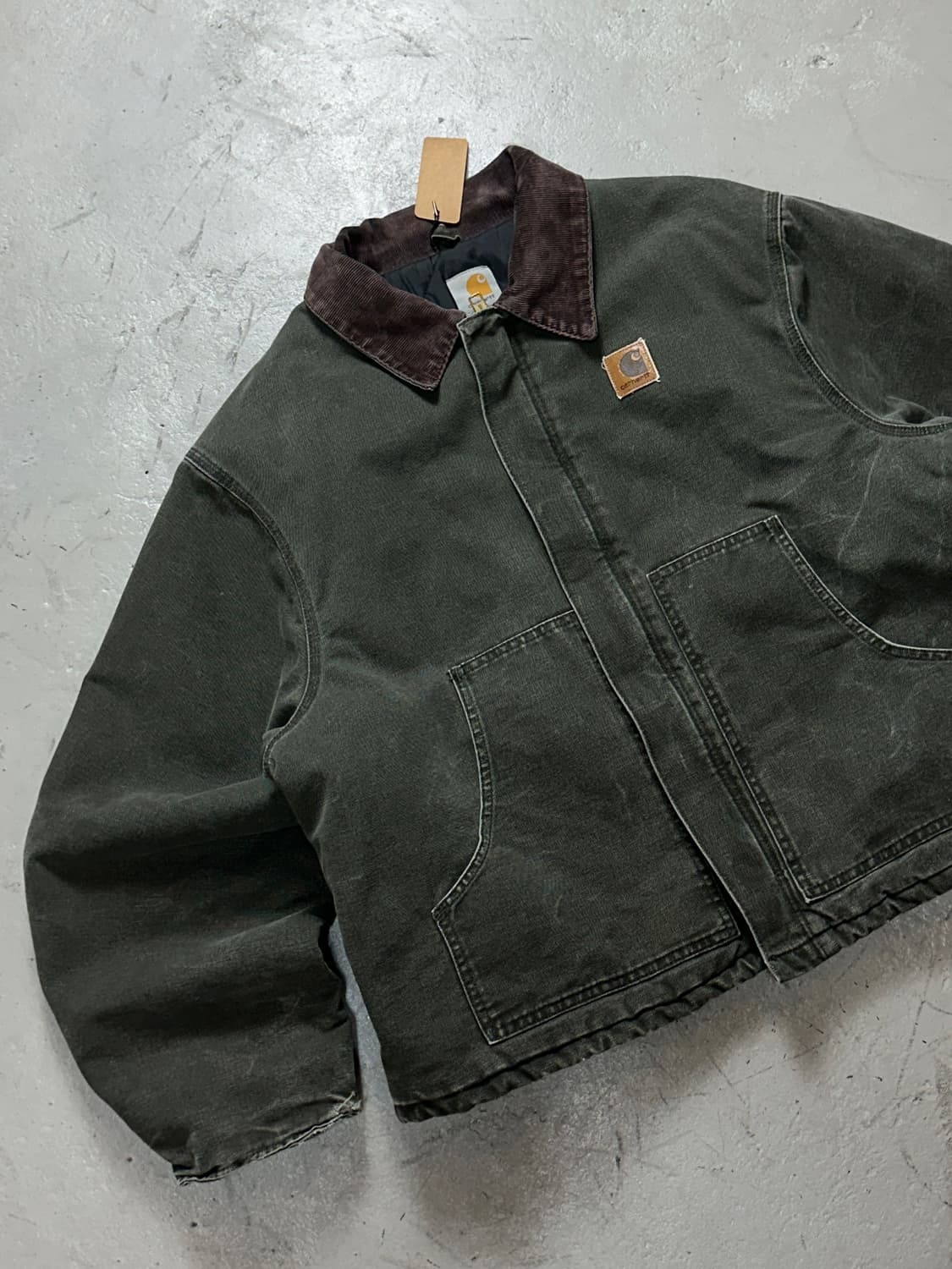 00's OG USA 칼하트 J22 아크틱 칼하트 모스그린 디트로이트 상품이미지5