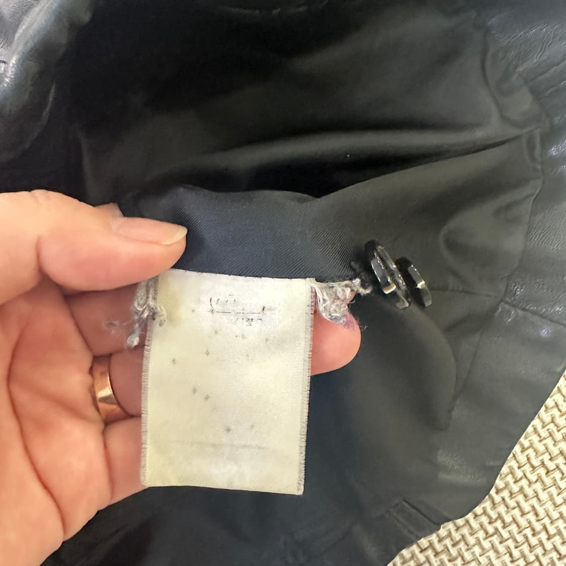 77 실베르꼬쉬 가죽 레더자켓 0414D 상품이미지3