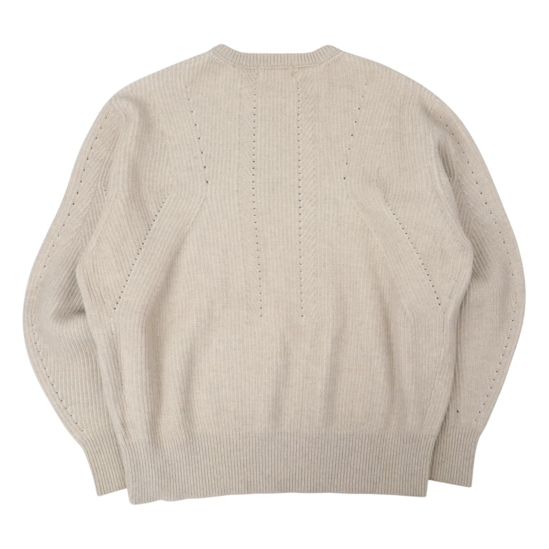 Coor 쿠어 투톤 펀칭 크루넥 니트 스웨터 상품이미지5