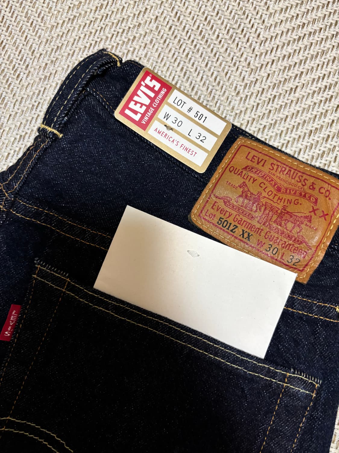 [30X32] 리바이스 LVC 1954 501Z XX 셀비지 데님 진 상품이미지2