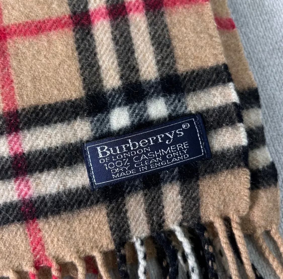 버버리 노바체크 캐시미어 베이지 머플러 상품이미지3