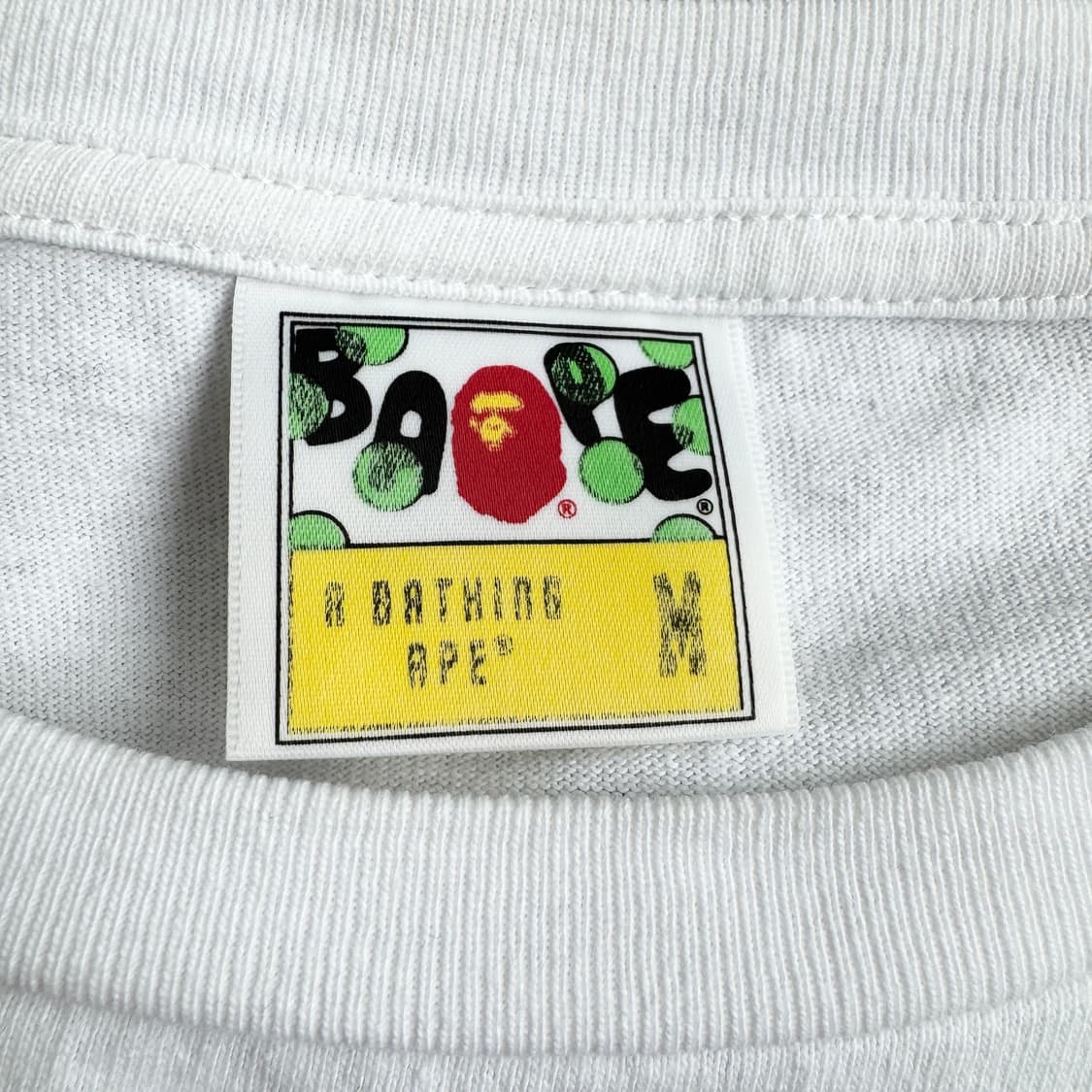 베이프 컬리지 빅사루 반팔 티셔츠 화이트 상품이미지6