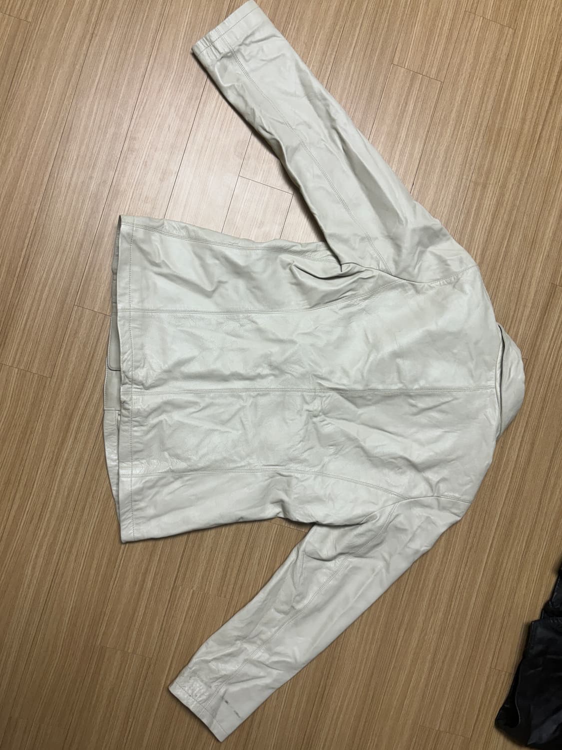 Mon gre 아이보리 램스킨 레더자켓 상품이미지6