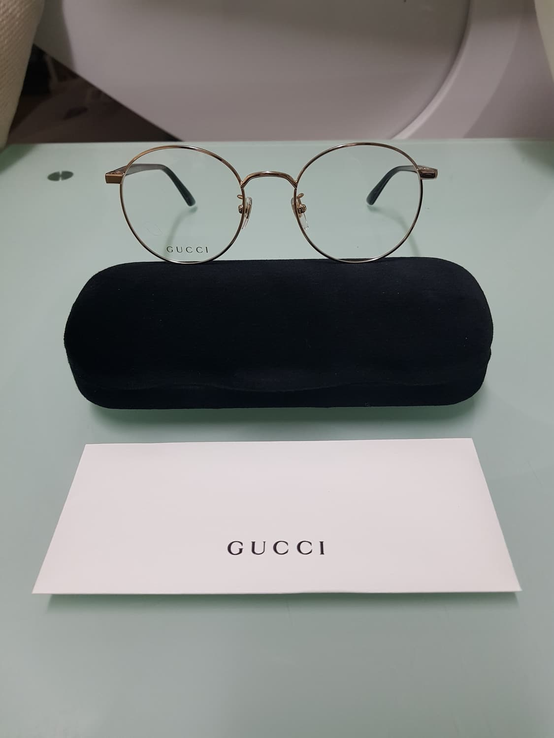 구찌남녀 럭셔리골드안경테(정품 새상품풀구성) 상품이미지3
