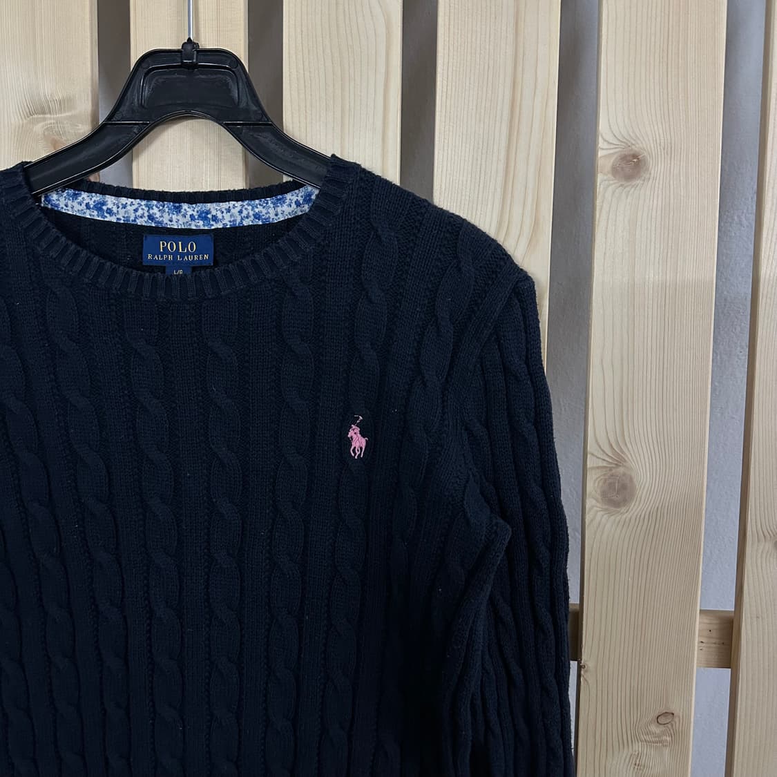 (S) 폴로 랄프로렌 네이비 케이블 니트 스웨터 상품이미지5