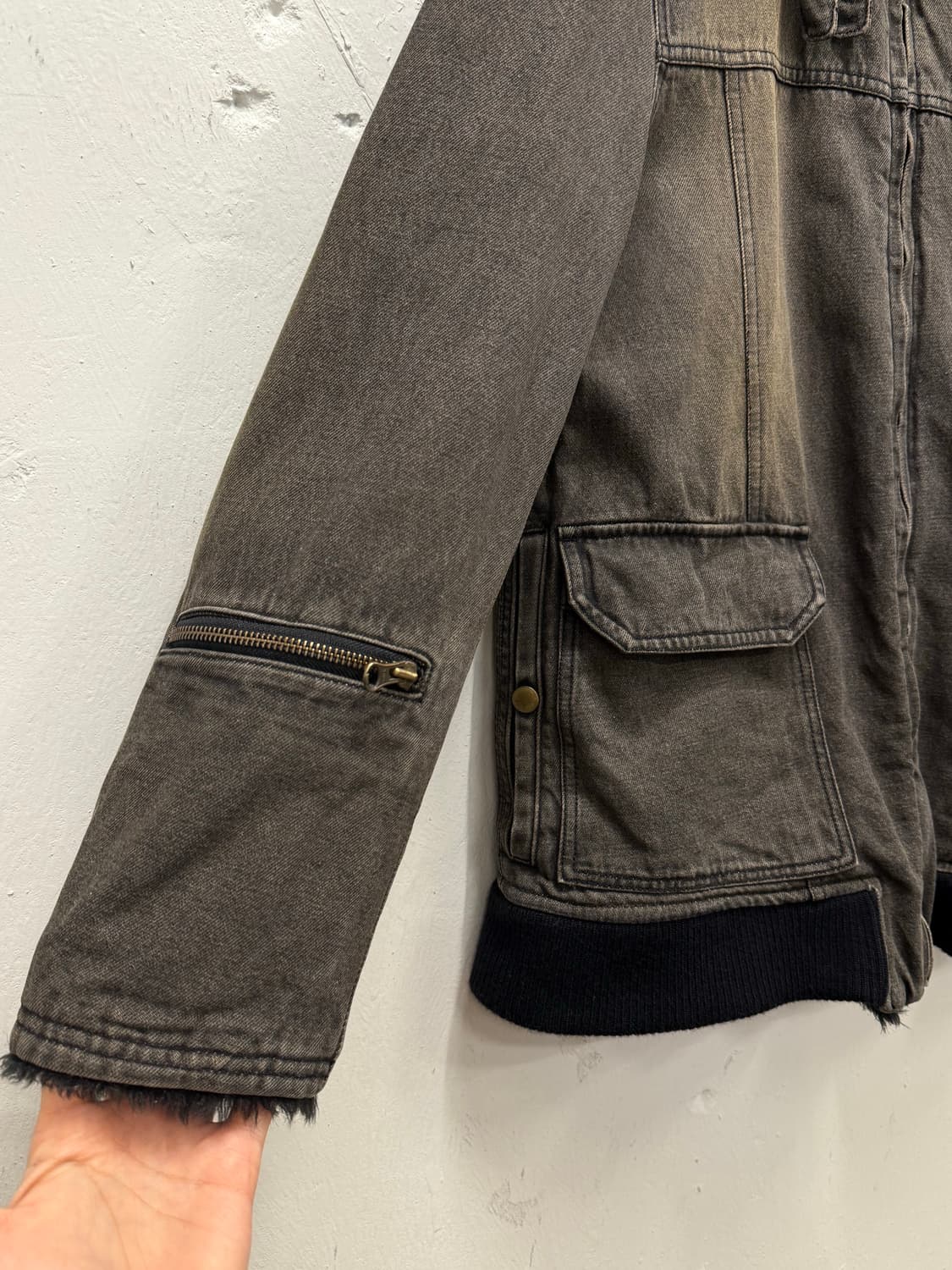 L) PPFM Cotton Fur-Collar Field Jacket 상품이미지3