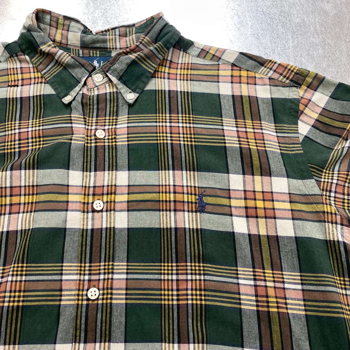 (2XL) POLO 폴로 랄프로렌 체크 반팔 셔츠 클래식핏 상품이미지7