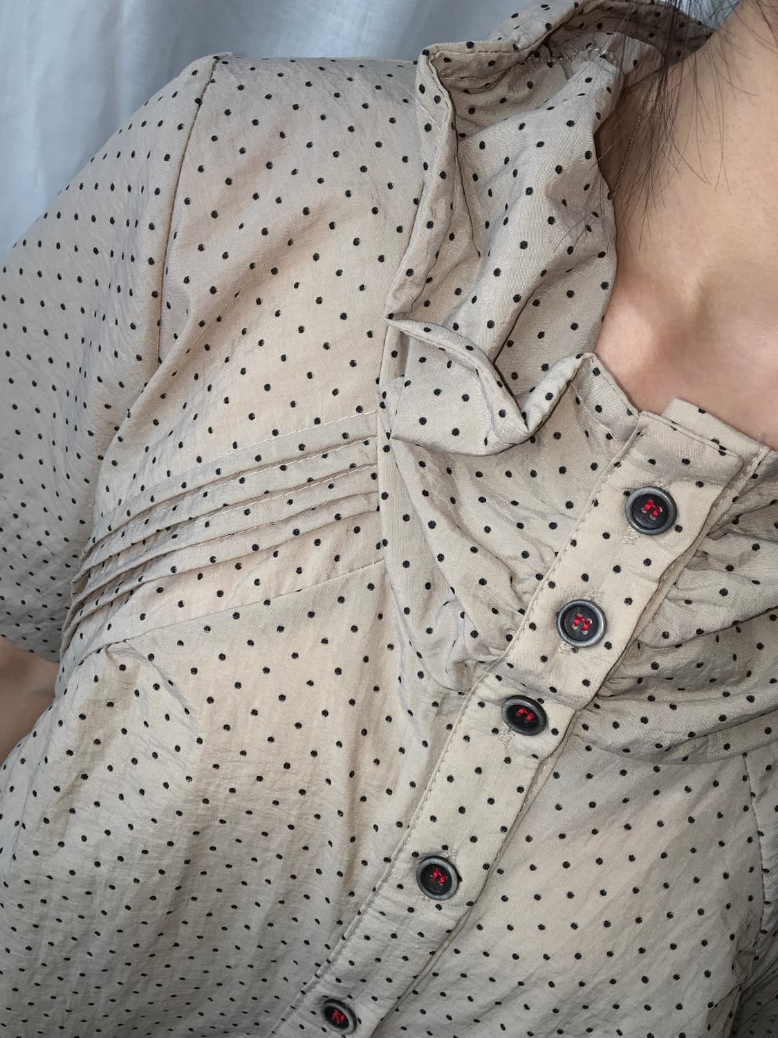 ⊹ Wide Neck Dot Dress 상품이미지6