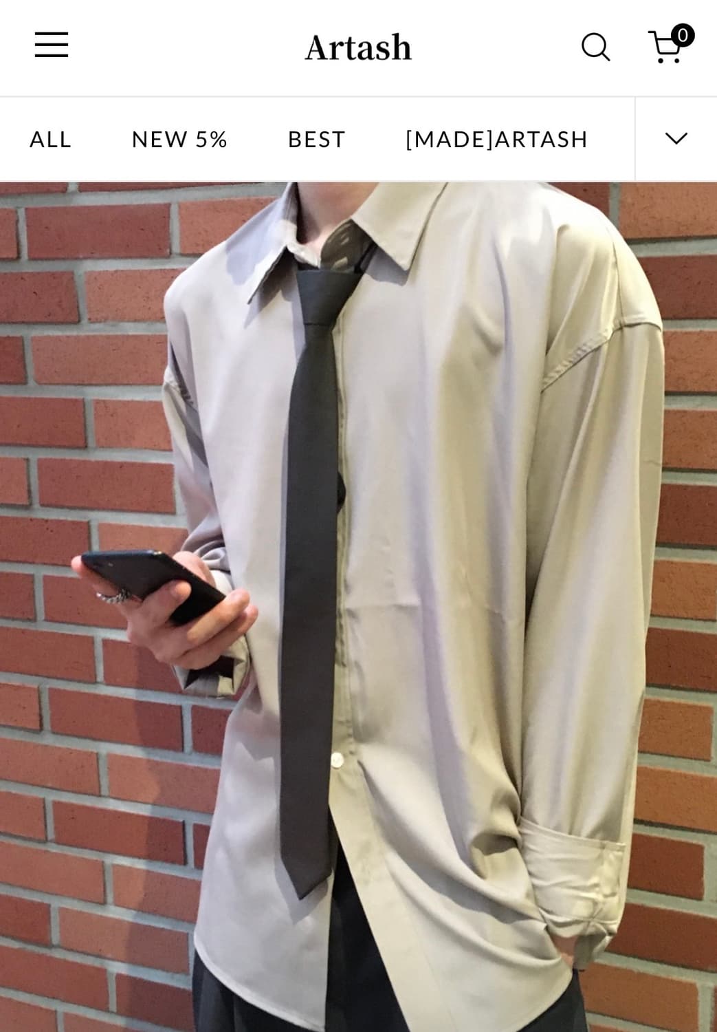 아르타시 로미오 셔츠 상품이미지2