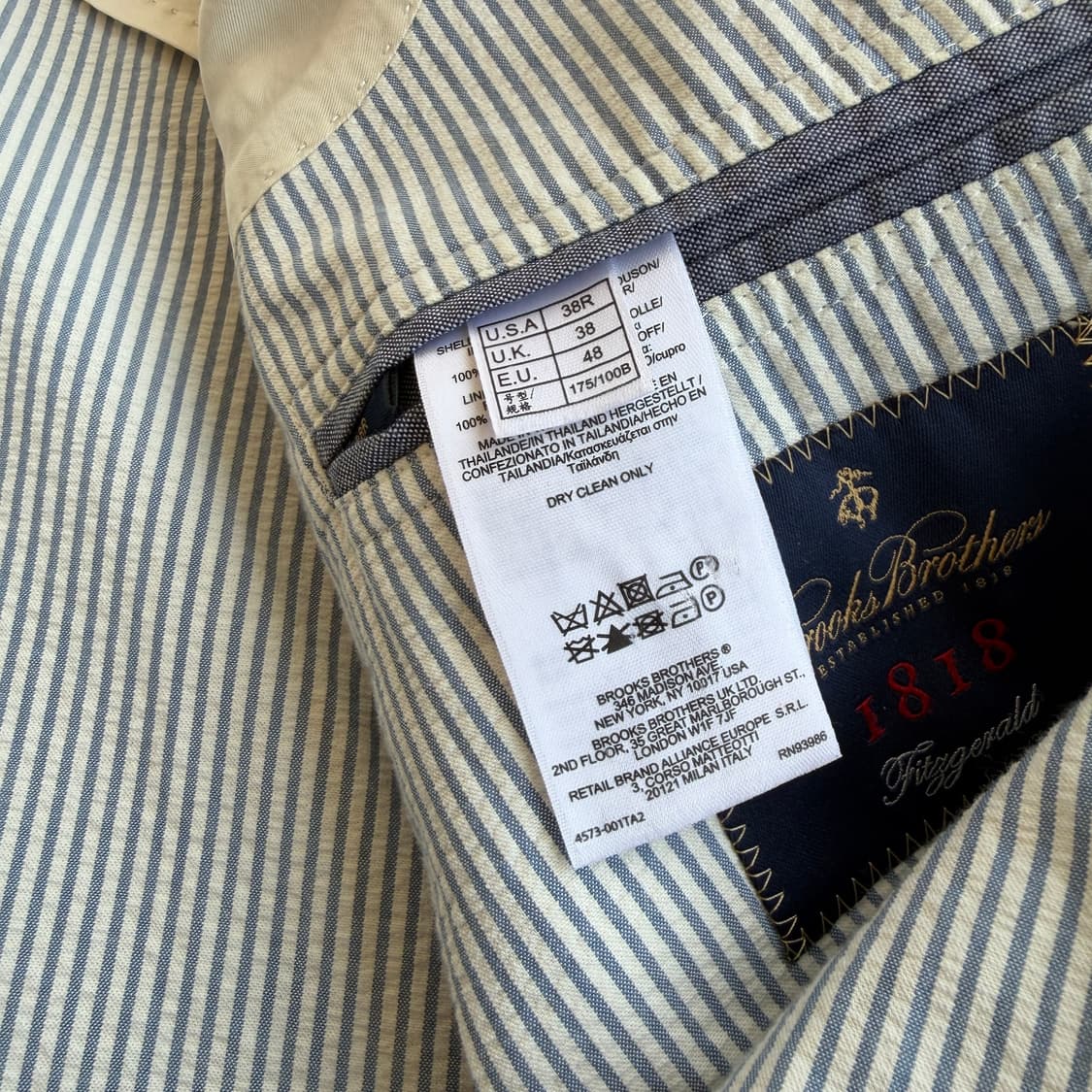 브룩스 브라더스 시어서커 블레이저 상품이미지6