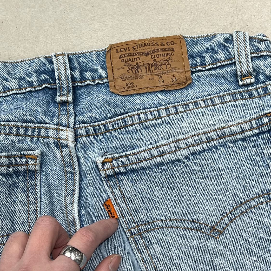usa 리바이스 506 오렌지탭 데님팬츠 s08988 상품이미지6