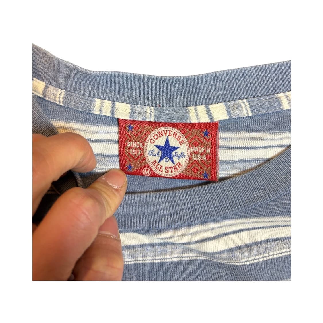 M) 90s 컨버스 MADE IN U.S.A 스트라이프 티셔츠 T-016 상품이미지4