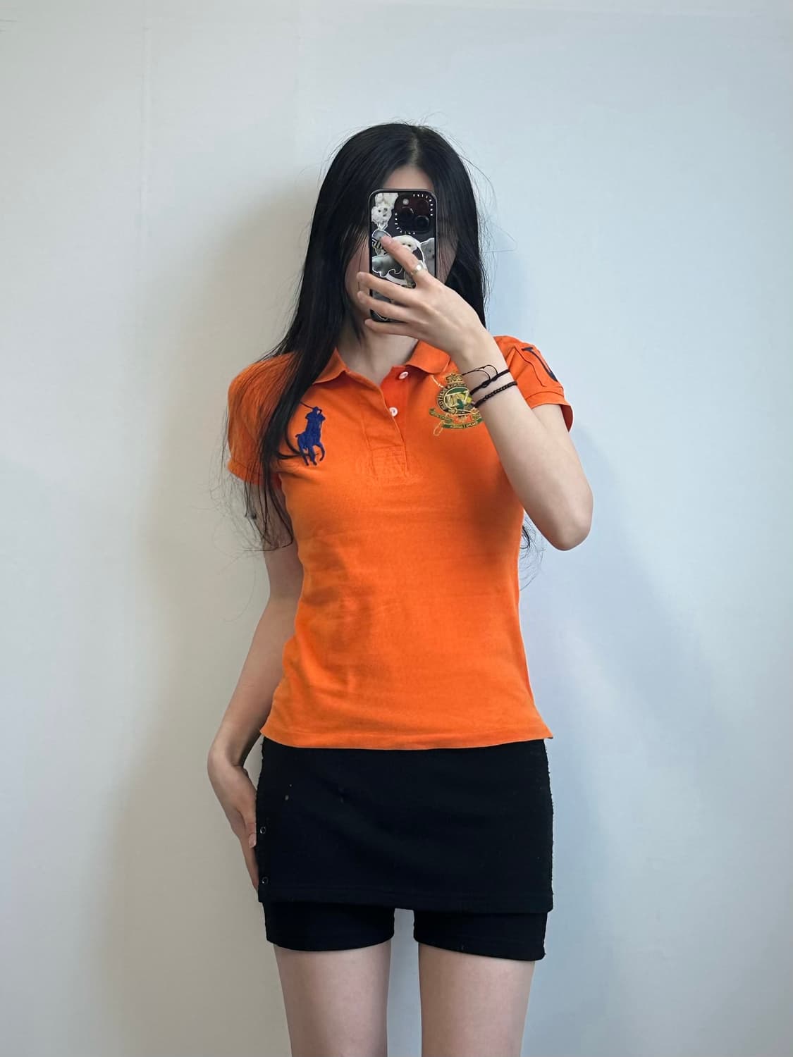 폴로 랄프로렌 빅포니 치프키프 오렌지 반팔 피케 티셔츠 상품이미지1