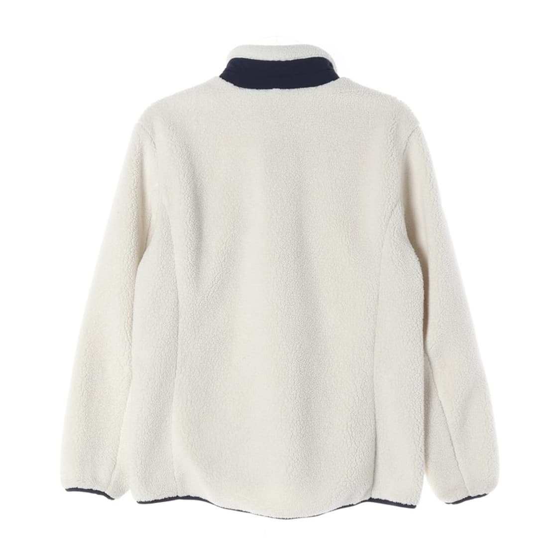 몽벨 크림 네이비 배색 쉐르파 후리스 자켓 L 상품이미지3