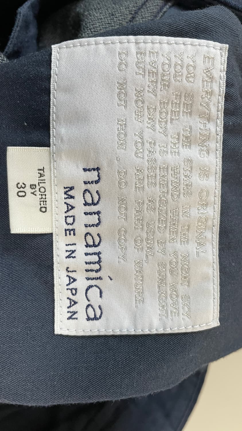 나나미카 와이드 데님 팬츠 인디고 30 사이즈 상품이미지2