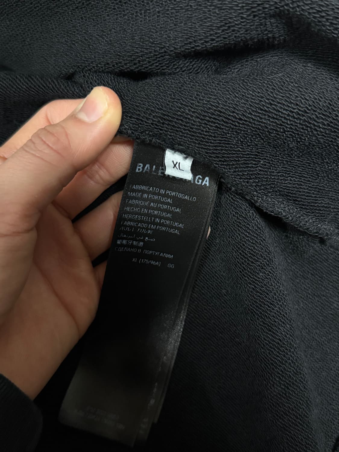 (XL) 발렌시아가 개퍼 후드집업 스몰핏  상품이미지3