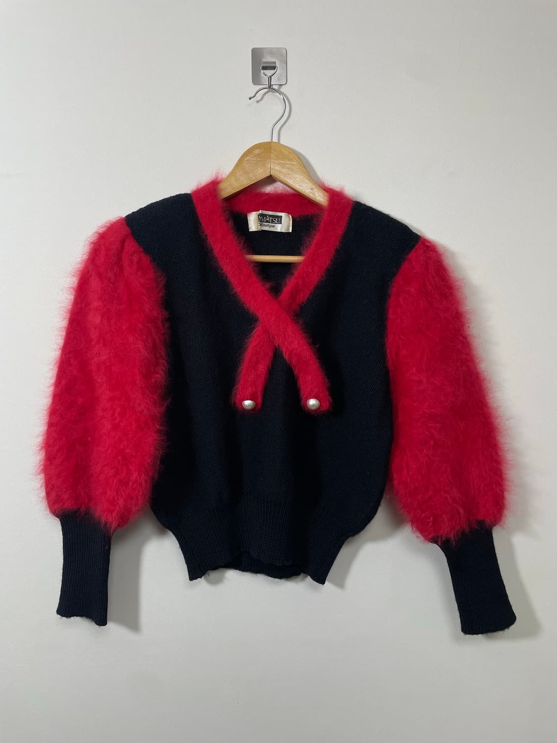 일본빈티지 디테일 울100% 니트 Free - K22 상품이미지1