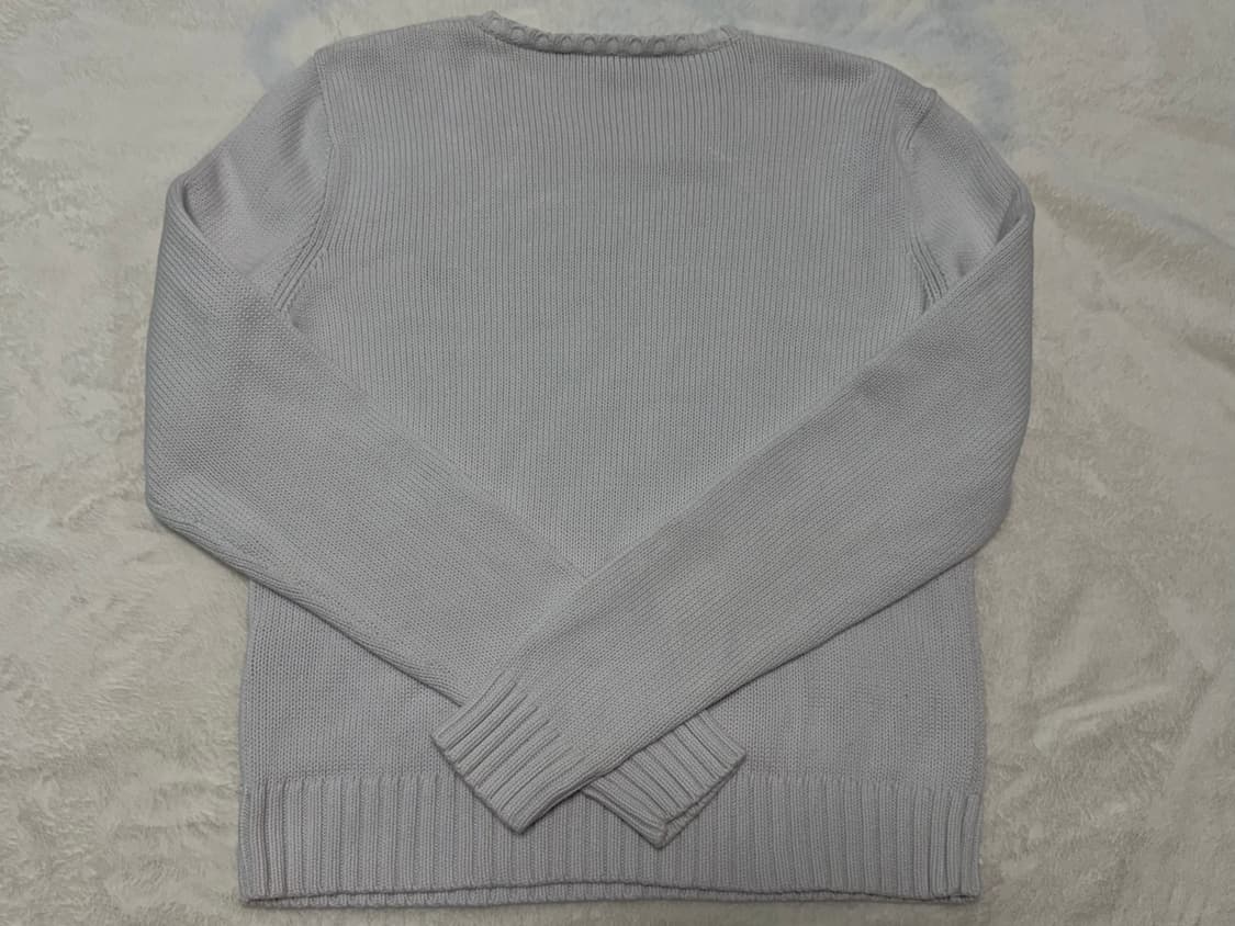 폴로 화이트 빈티지 니트 상품이미지3